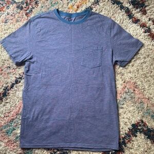 Goodfellow & Co Heathered Blue Pocket Tee